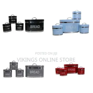 Set of 4 Stylish Kitchen Canisters
