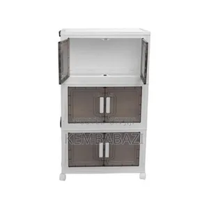 3-Tier Plastic Storage Cabinet
