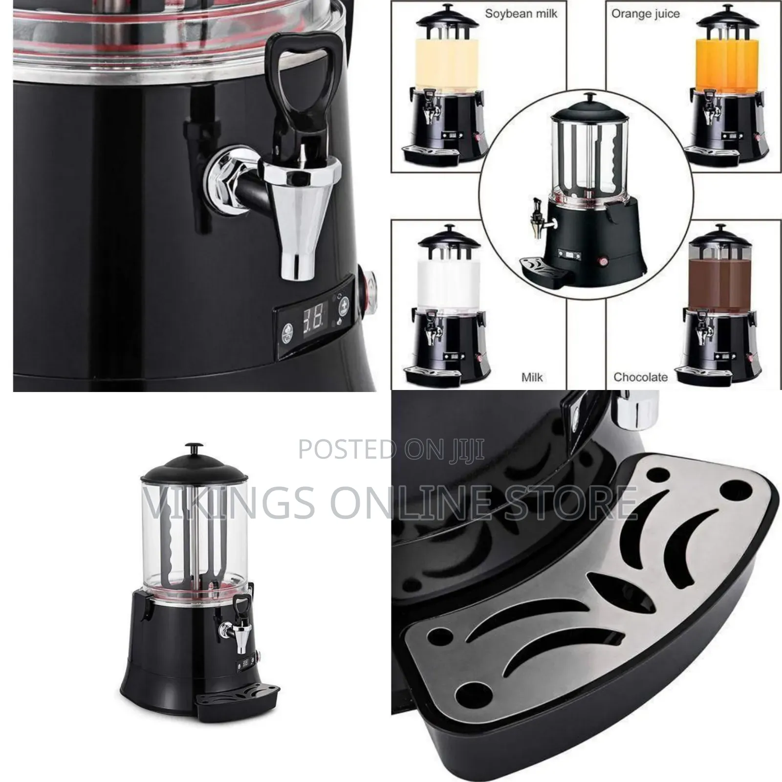 Professional Heated Beverage Dispenser and Hot Chocolate Maker