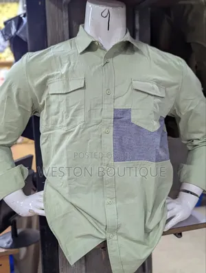 Men's Long Sleeve Cargo Shirts With All Sizes M to XXL