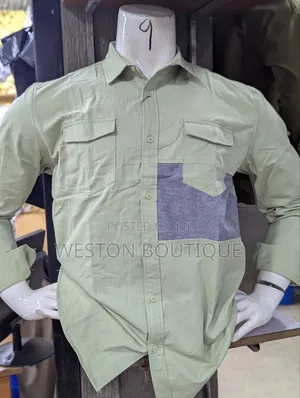 Men's Long Sleeve Cargo Shirts With All Sizes M to XXL
