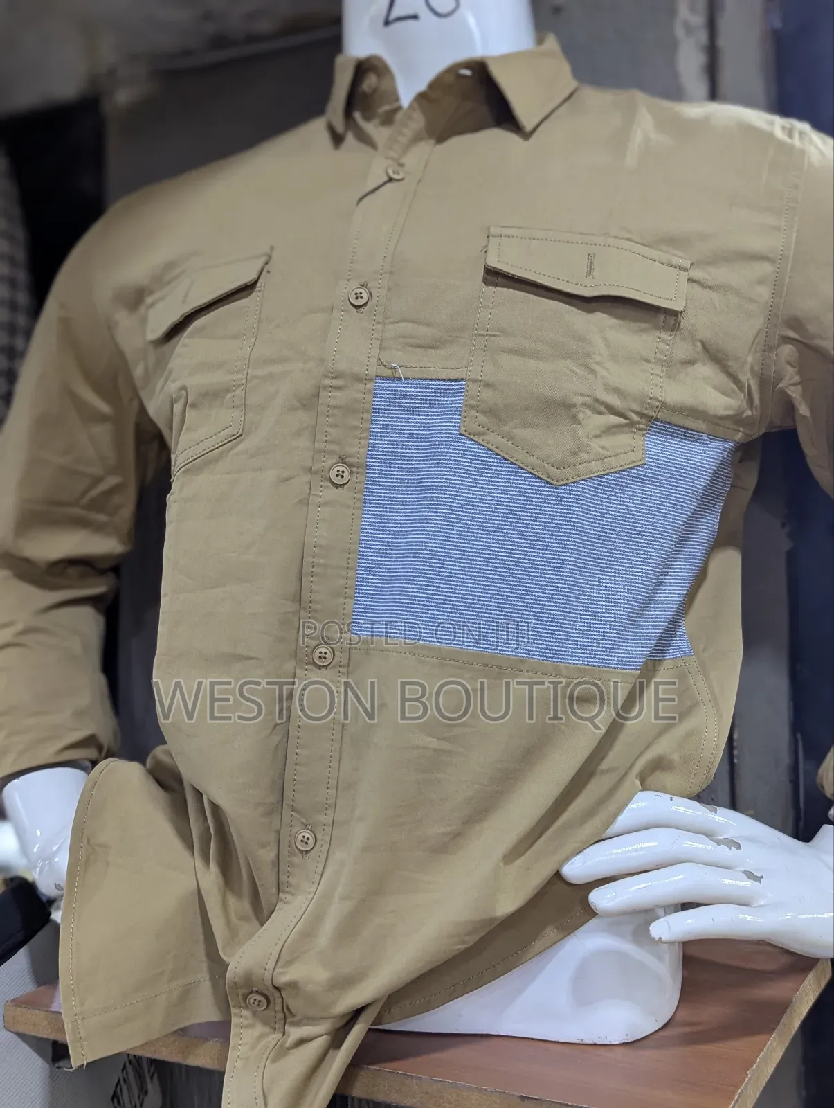 Men's Long Sleeve Cargo Shirts With All Sizes M to XXL