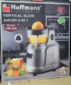 Hoffmans Vertical Slow Juicer 2 in 1 Hm-638