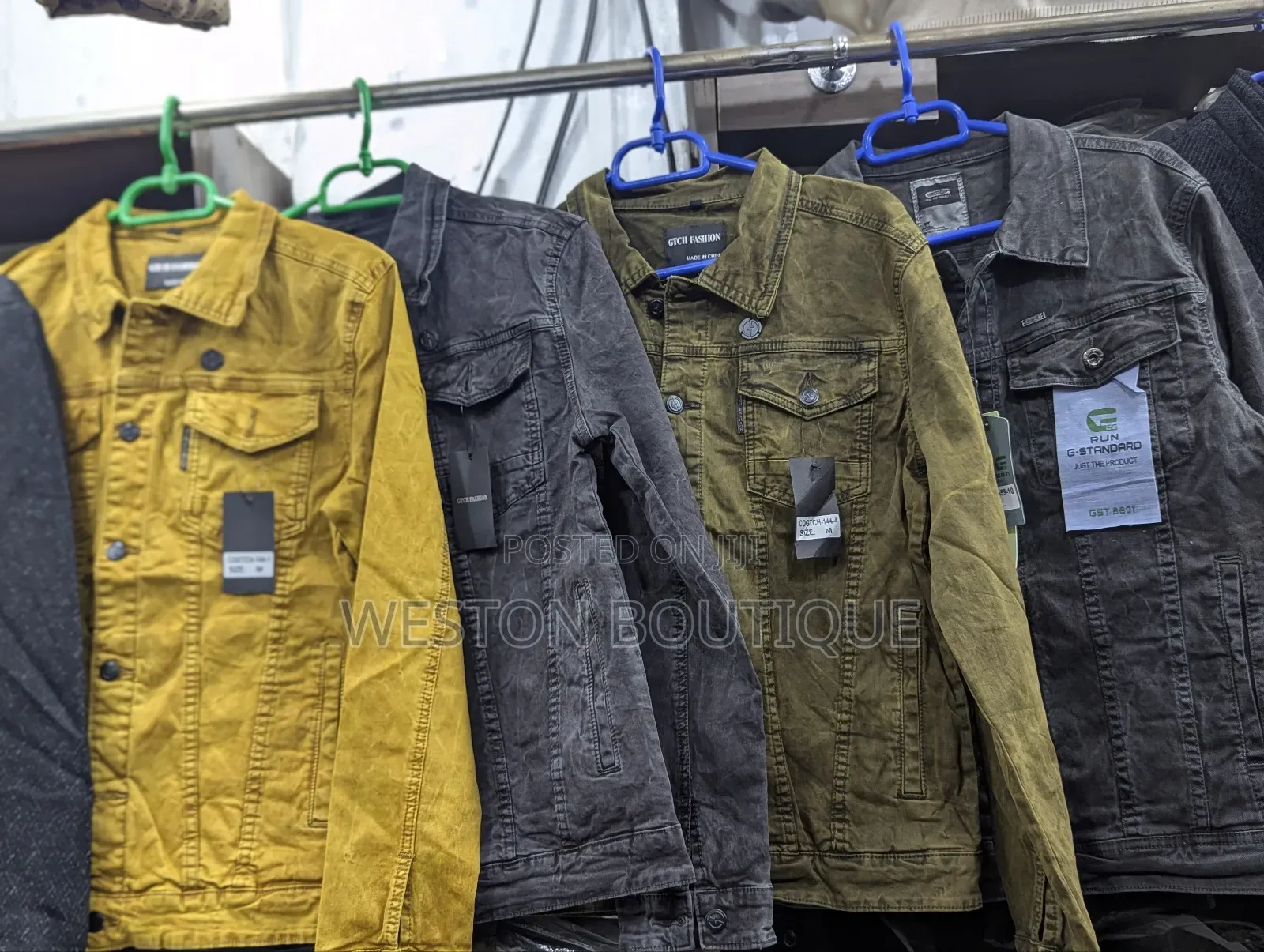 Original Men's Denim Non Fading Jackets Size M to XXL