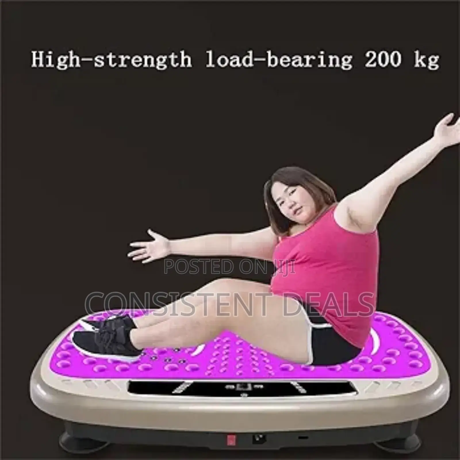 Ultra Slim Vibration Plate Exercise Machine, 3 Programs + 99 Levels
