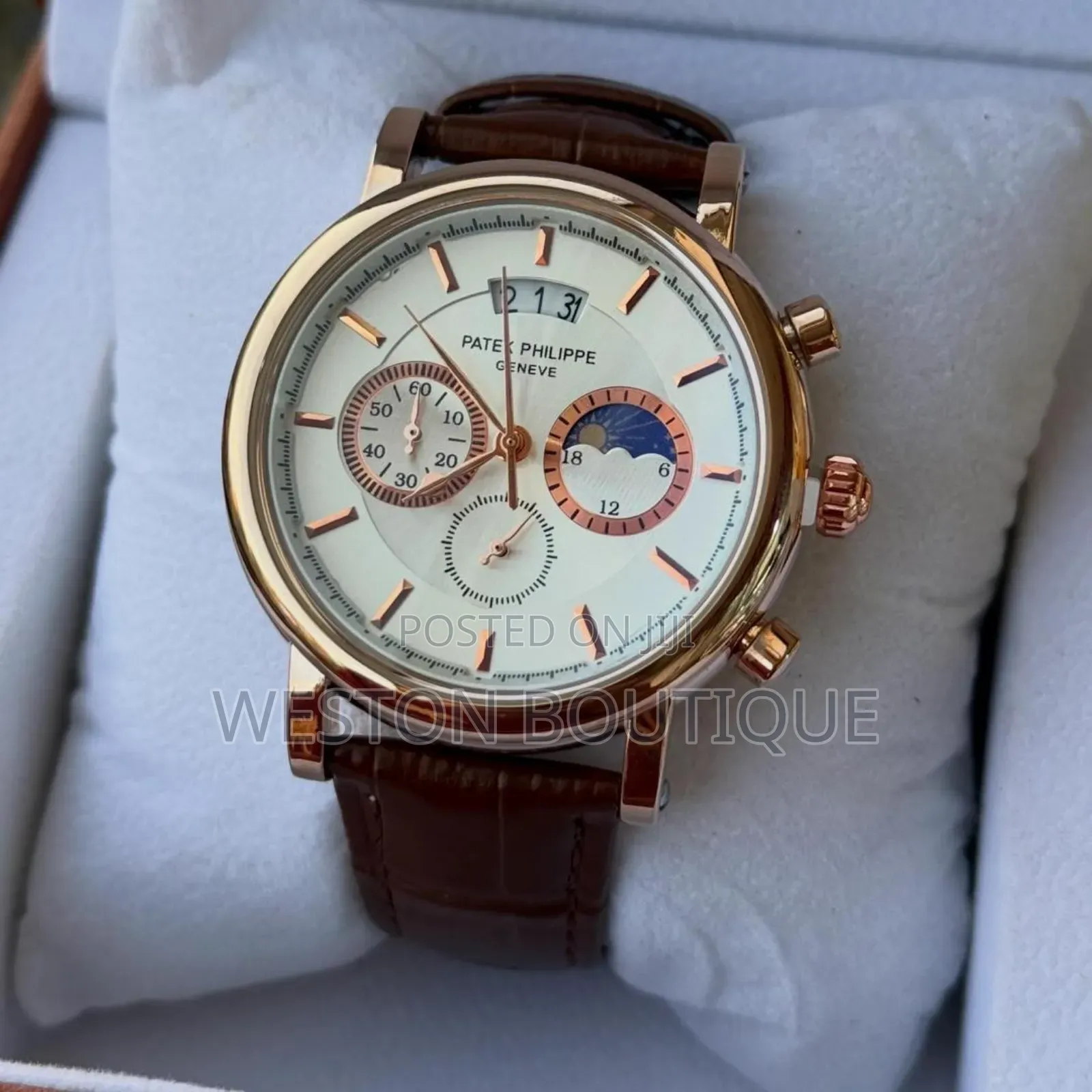Patek Phillip Original Leather Strap Business Men Watches