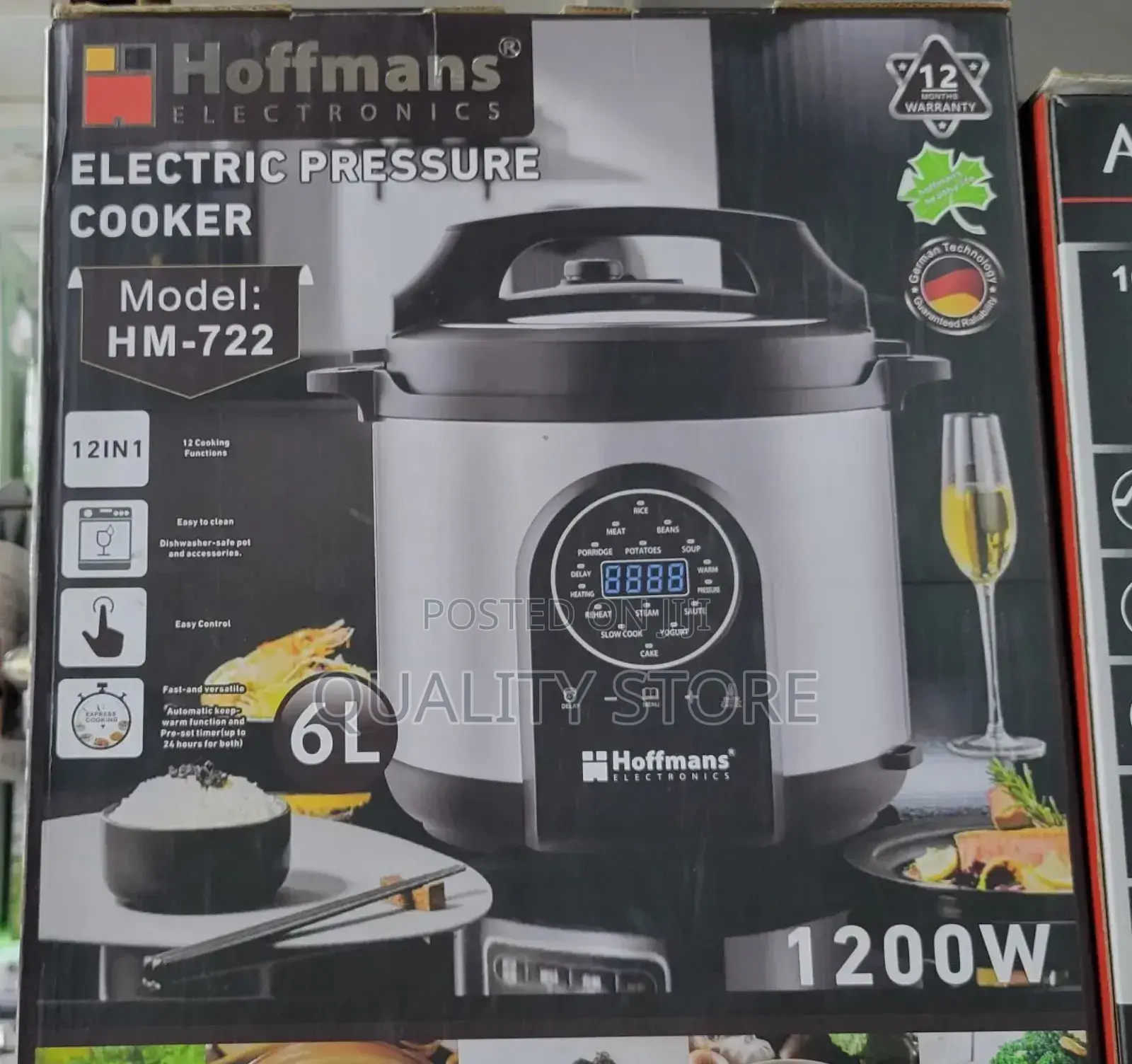 Hoffmans Electric Pressure Cooker Hm- 722