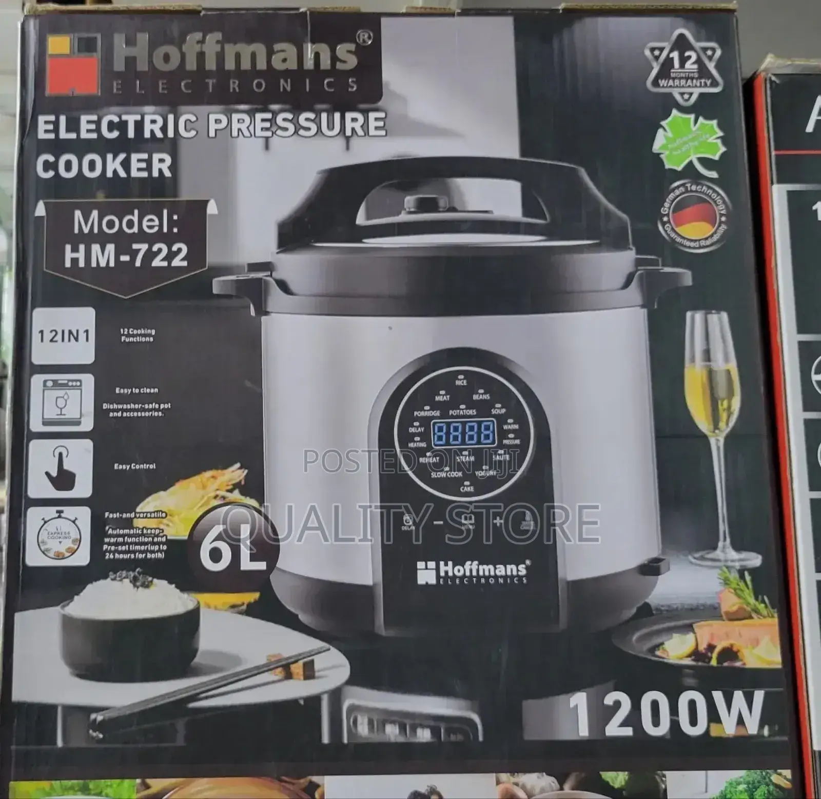 Hoffmans Electric Pressure Cooker Hm- 722