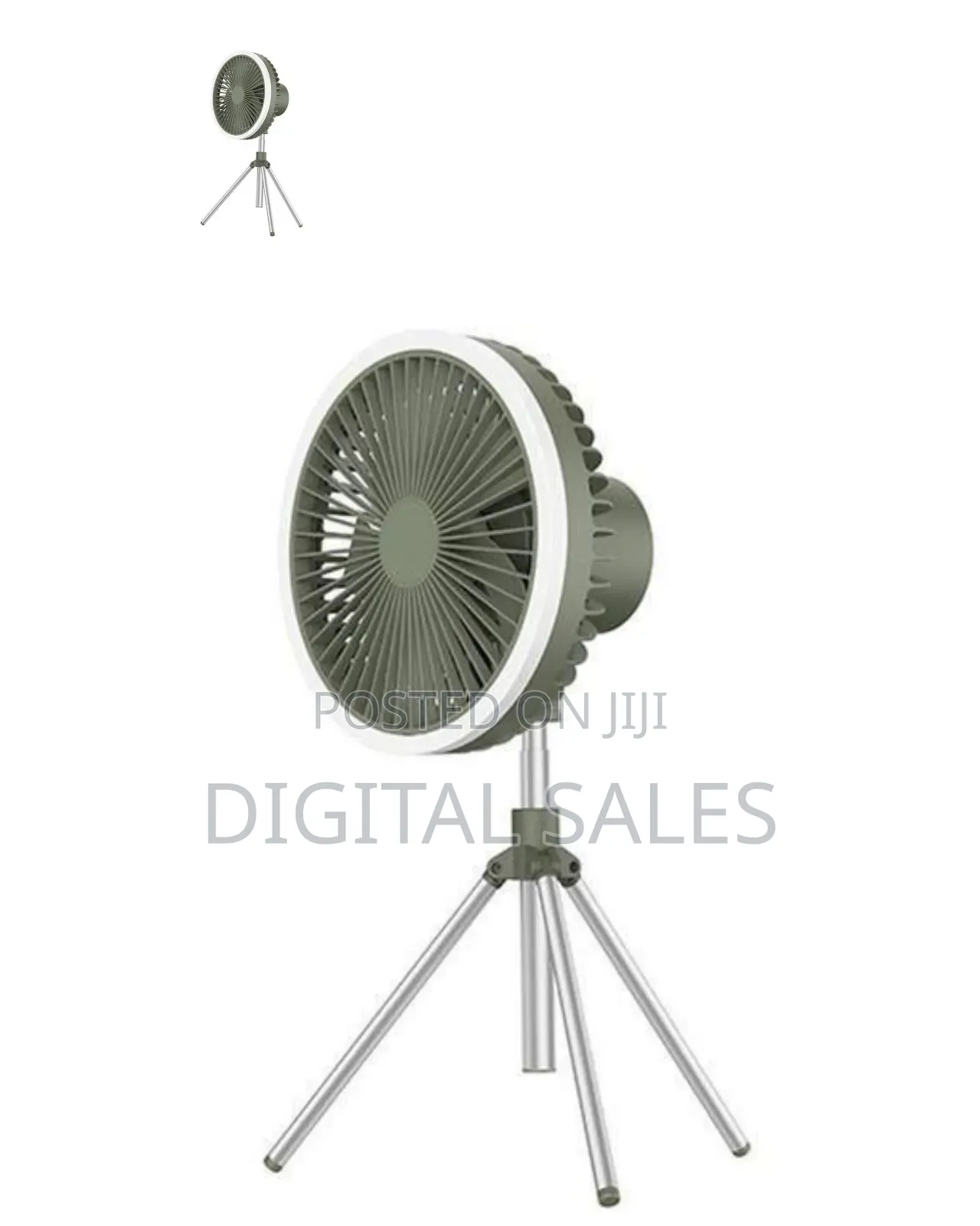 Versatile Portable Tripod Fan With Integrated Led Ring Light -