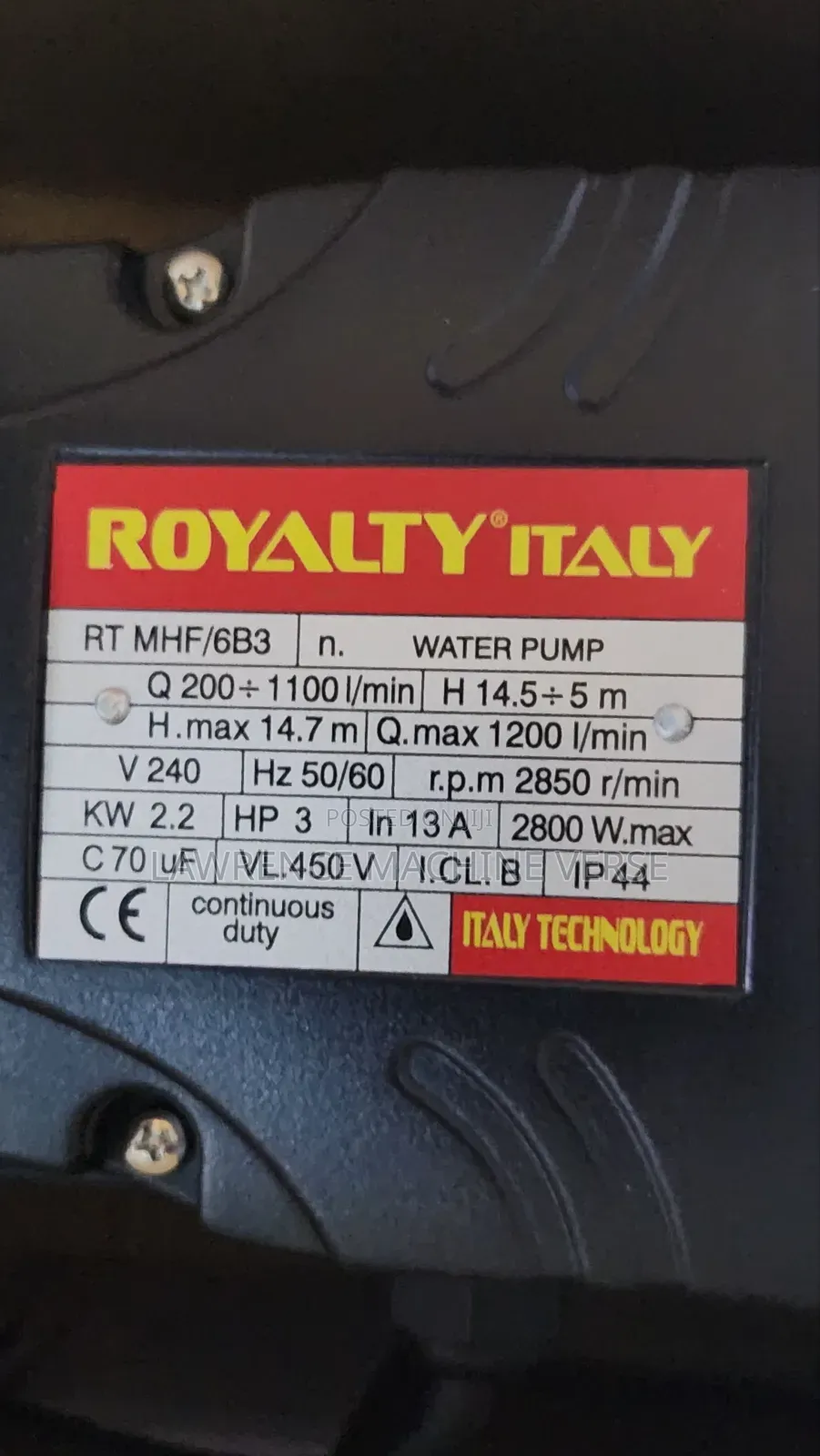 Surface Water Pump 3hp 3inch Royalty