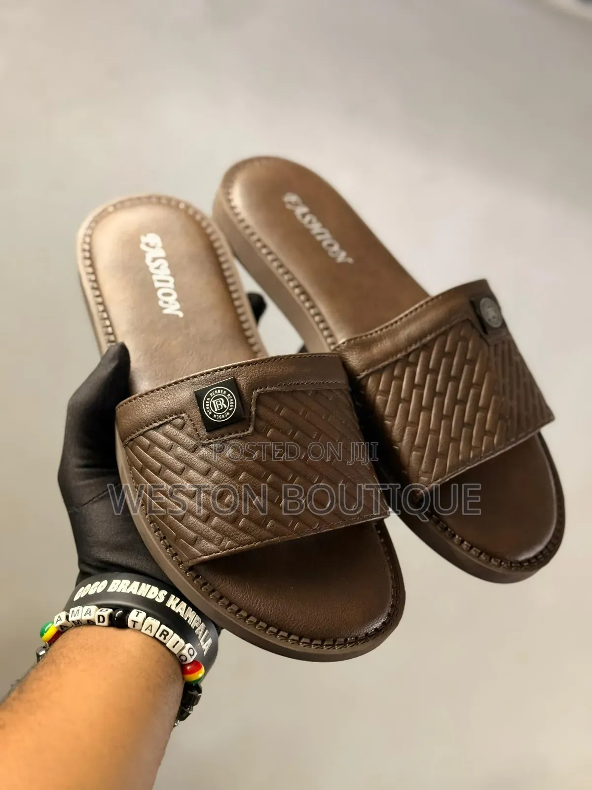 Original Men's Leather Pull on Sandals
