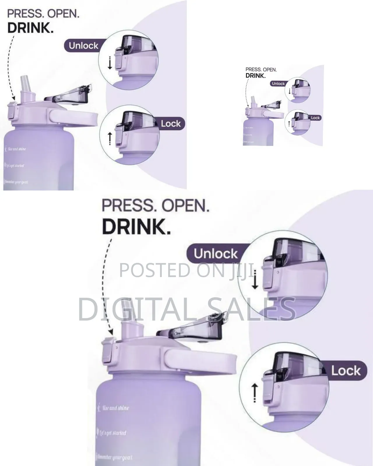 Set of 4 Water Bottles
