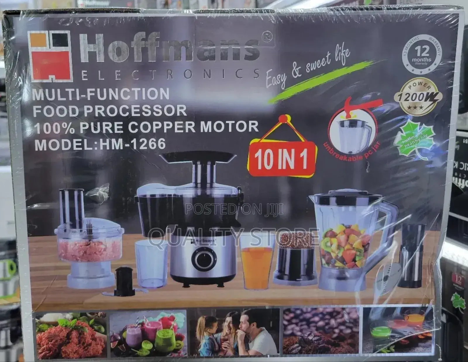 Hoffmans 10 in 1 Multifunction Food Processor Hm-1266