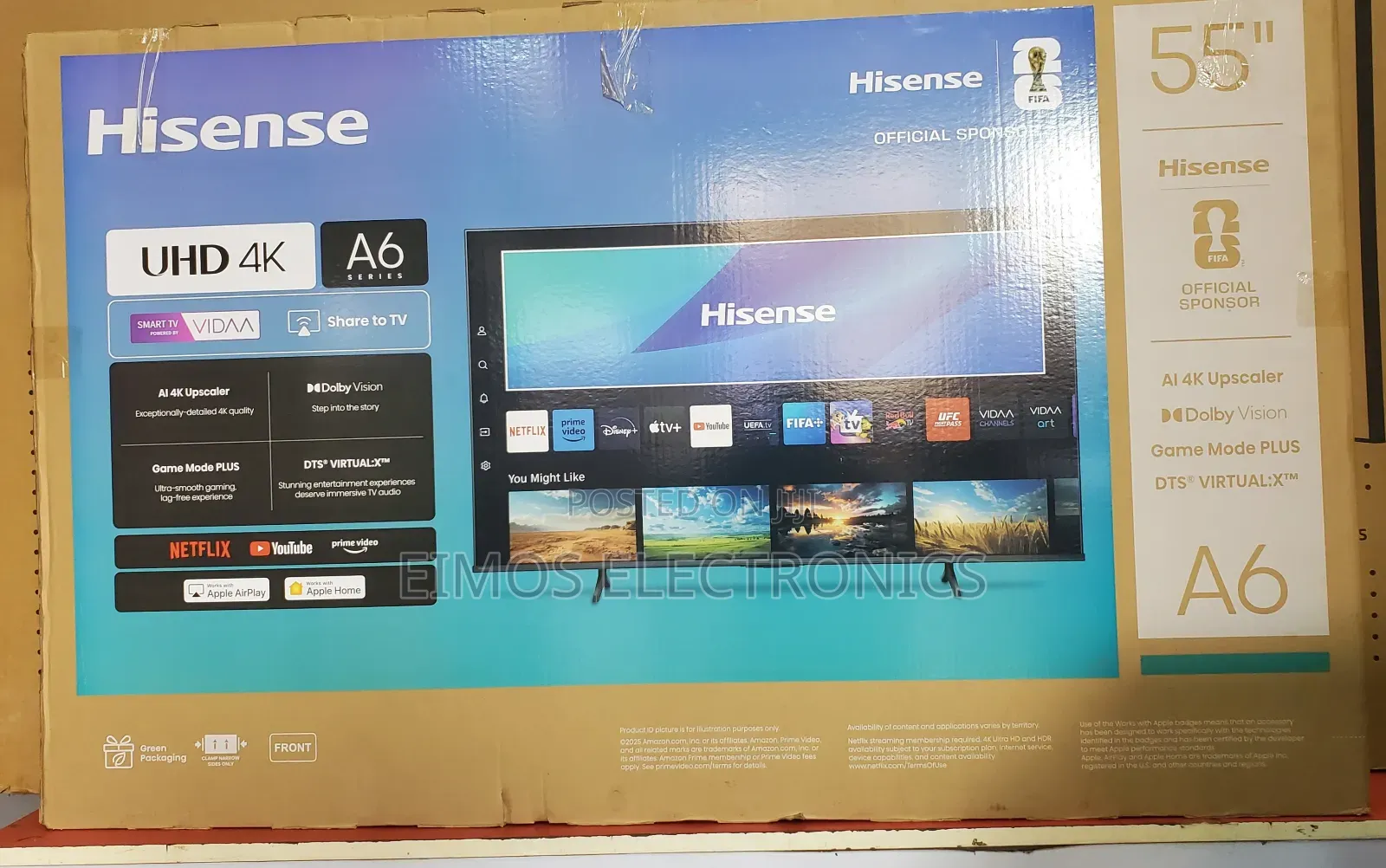 Big Screen Deal 55 Inches Hisense Smart Tv Set