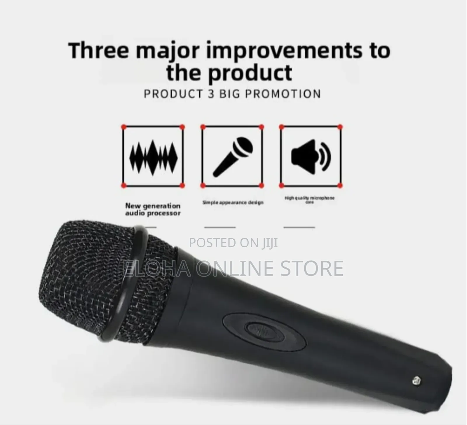 High Quality Metallic Dynamic Vocals Microphone