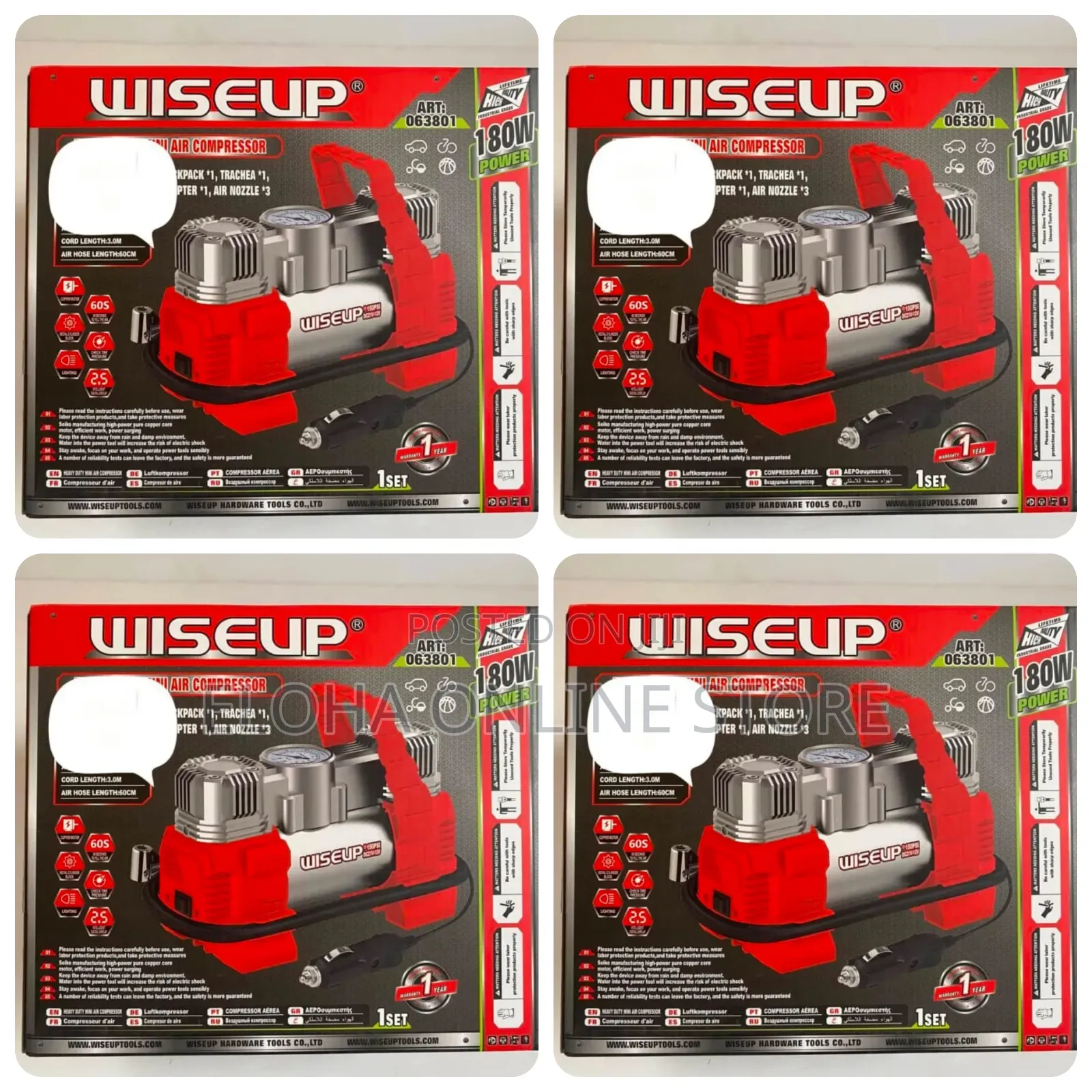 Wiseup Heavy Duty Mini Air Compressor