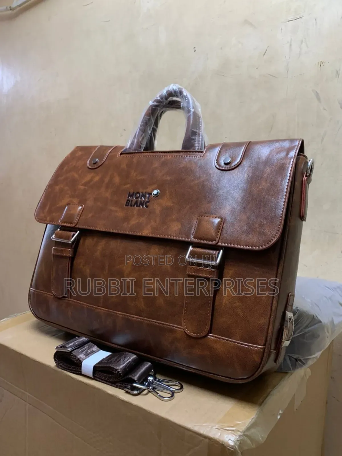 Business-Style Leather Briefcase