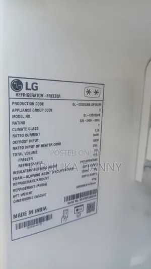 Lg Fridge 252litres Frost Free