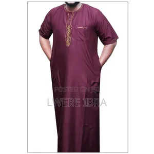 Maroon Short Hand Men's Kanzu
