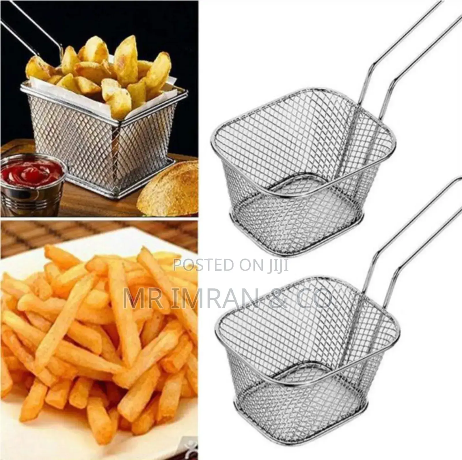 Set of Stainless Steel Mini Frying Baskets