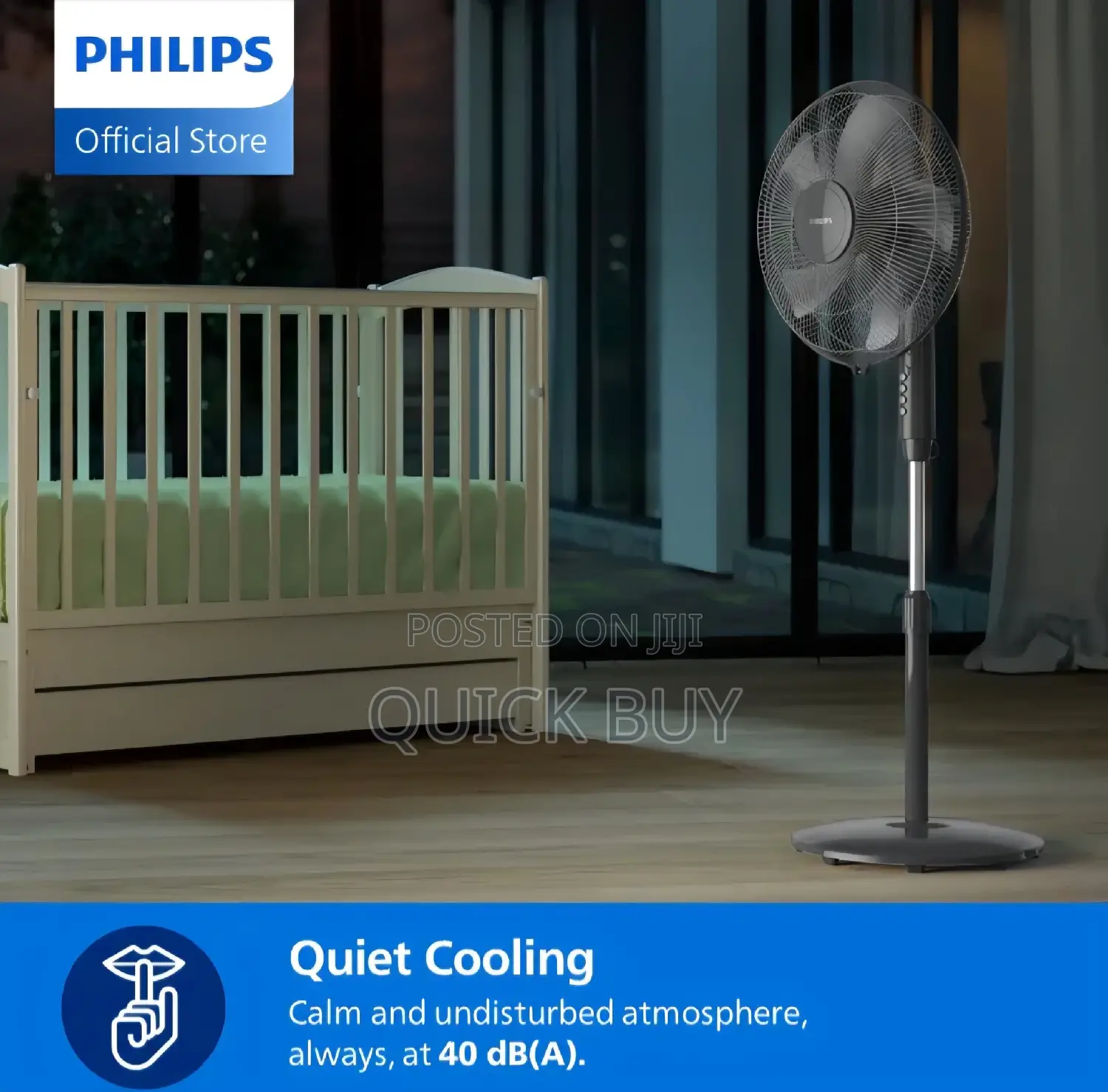 Philips Series 600 Pedestal Fan, Model Acp620/01.