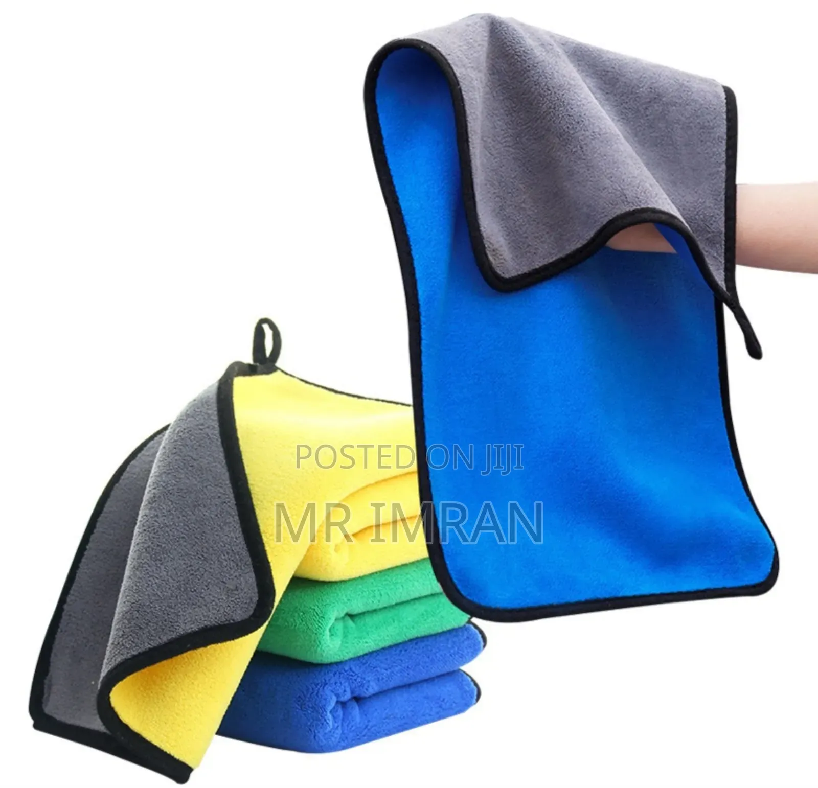 Set of High-Density Microfiber Cleaning Towels