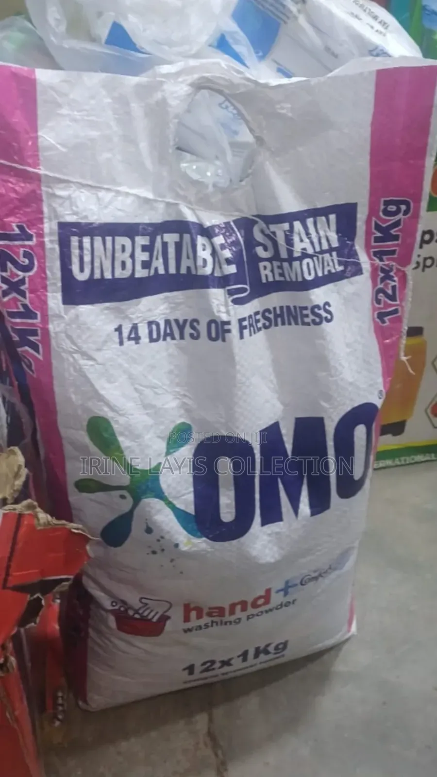 12kg Bulk Bag of Omo Hand Washing Powder Detergent.