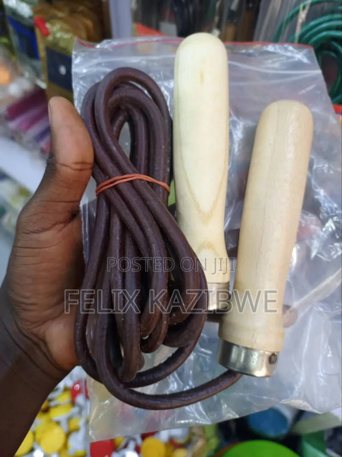 Leather Skipping Rope.