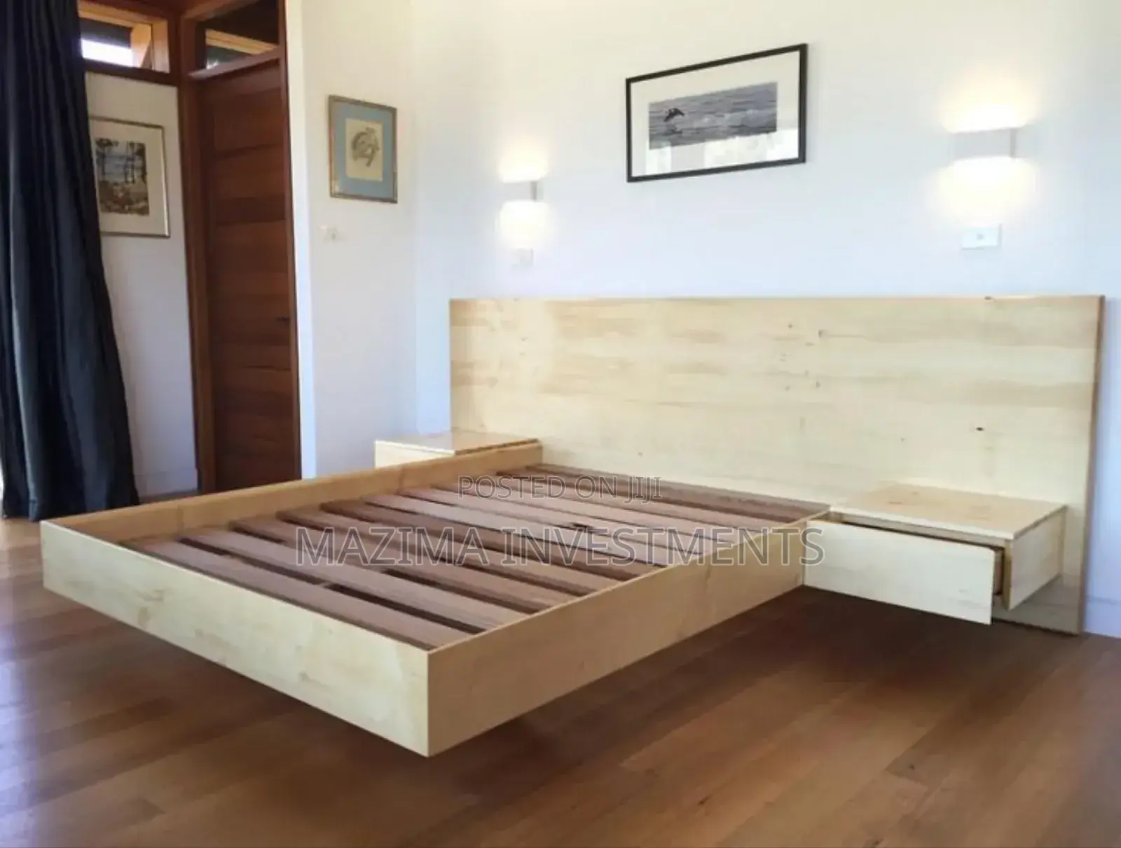 Floating Hardwood Beds