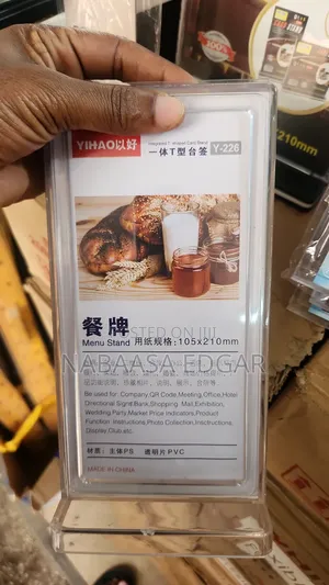 Menu Display Stands