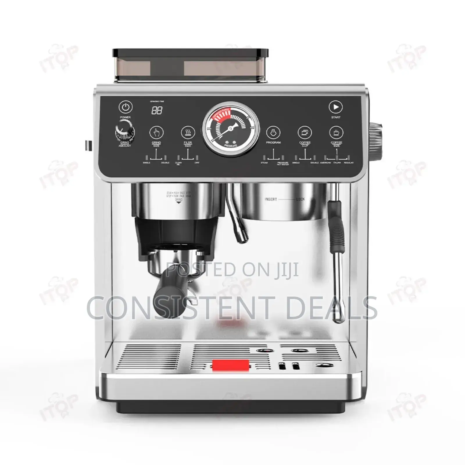 Espresso Maker 58mm Coffee Machine Coffee Grinder Milk Frother