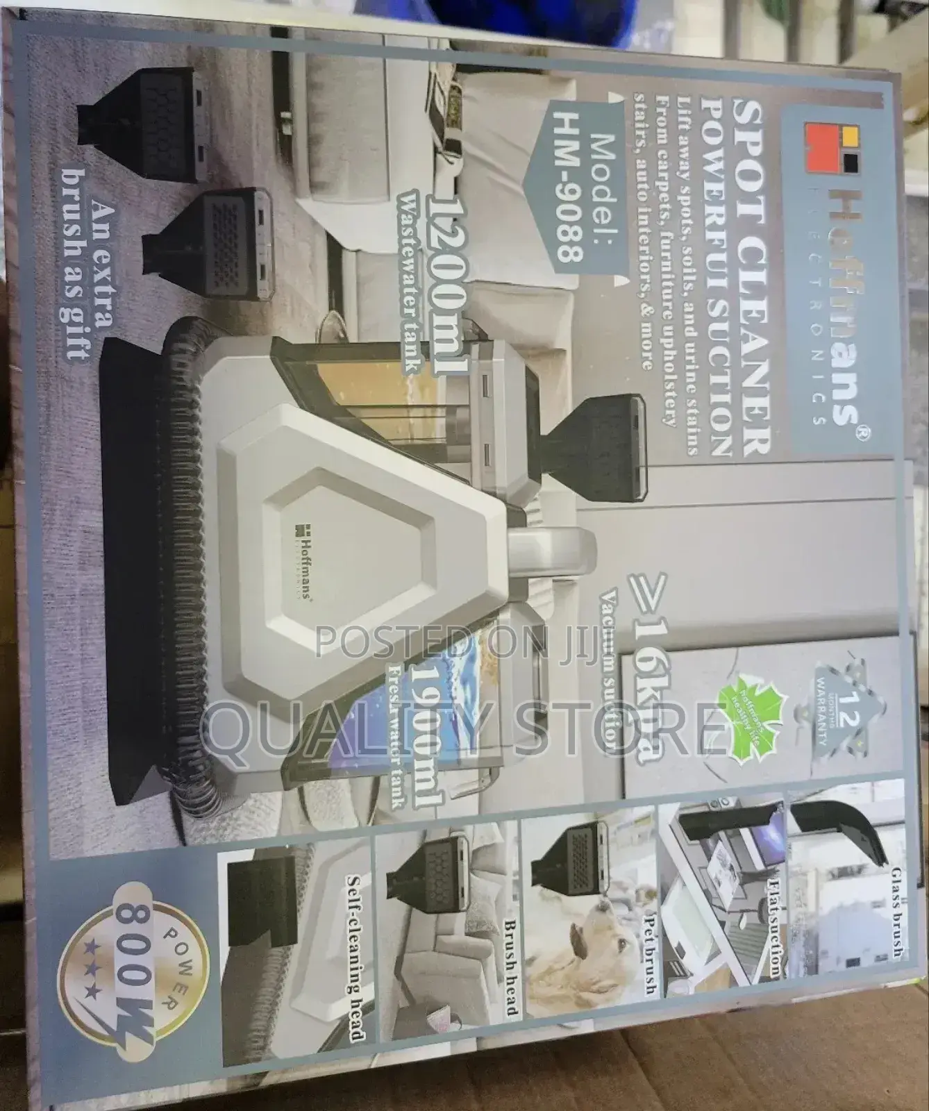 Hoffmans Spot Cleaner Power Fuisuction Hm-9088