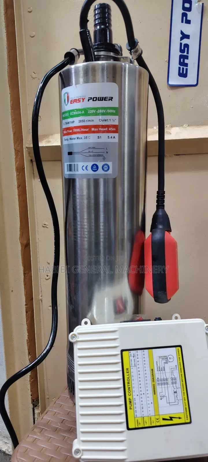 45m Submersible Water Pump (Easy Power)