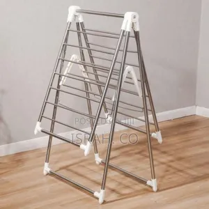 Versatile Stainless Steel Folding Laundry Drying Rack
