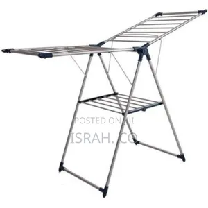 Versatile Stainless Steel Folding Laundry Drying Rack
