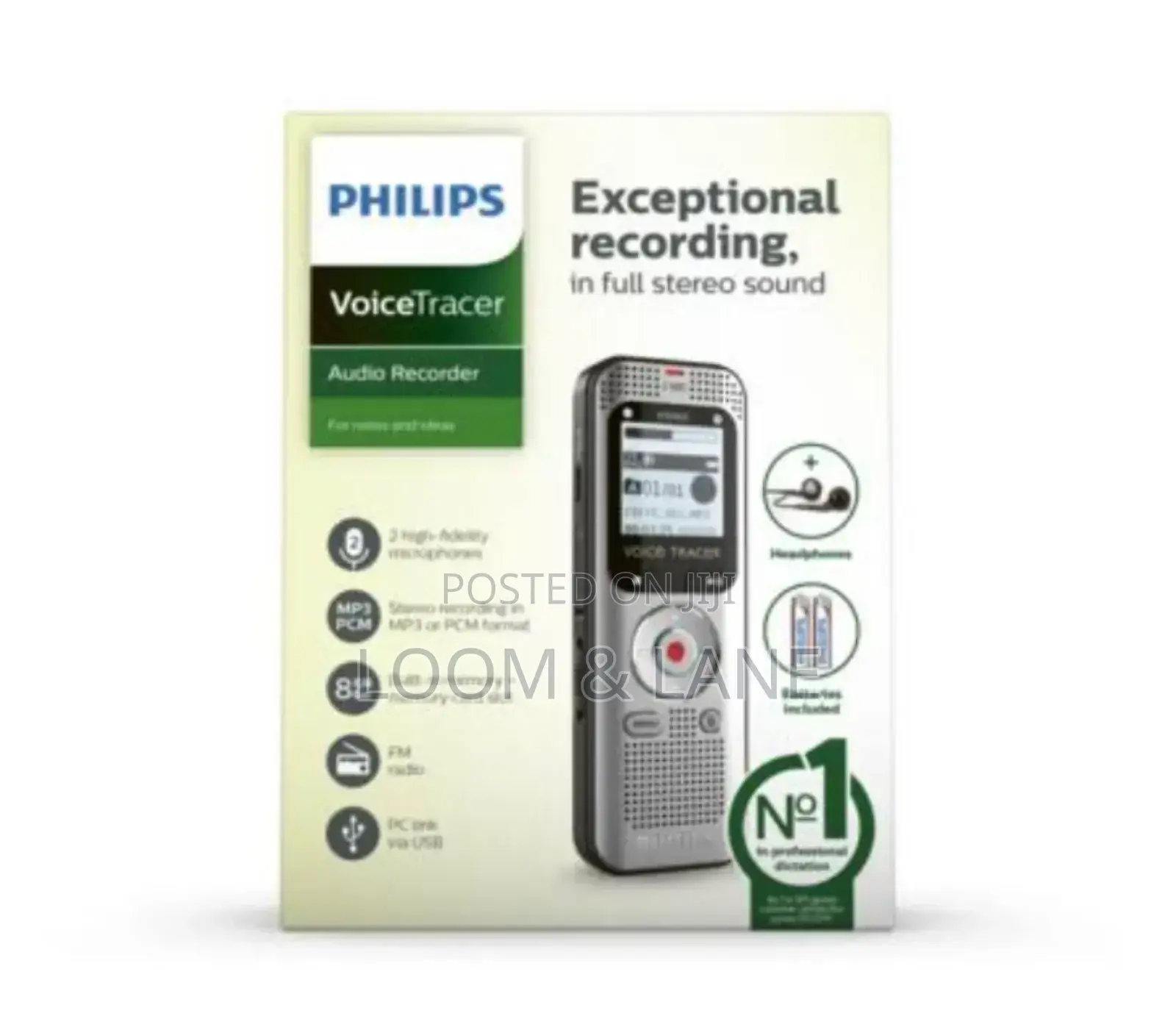 Unique Philips Voicetracer Audio Recorder