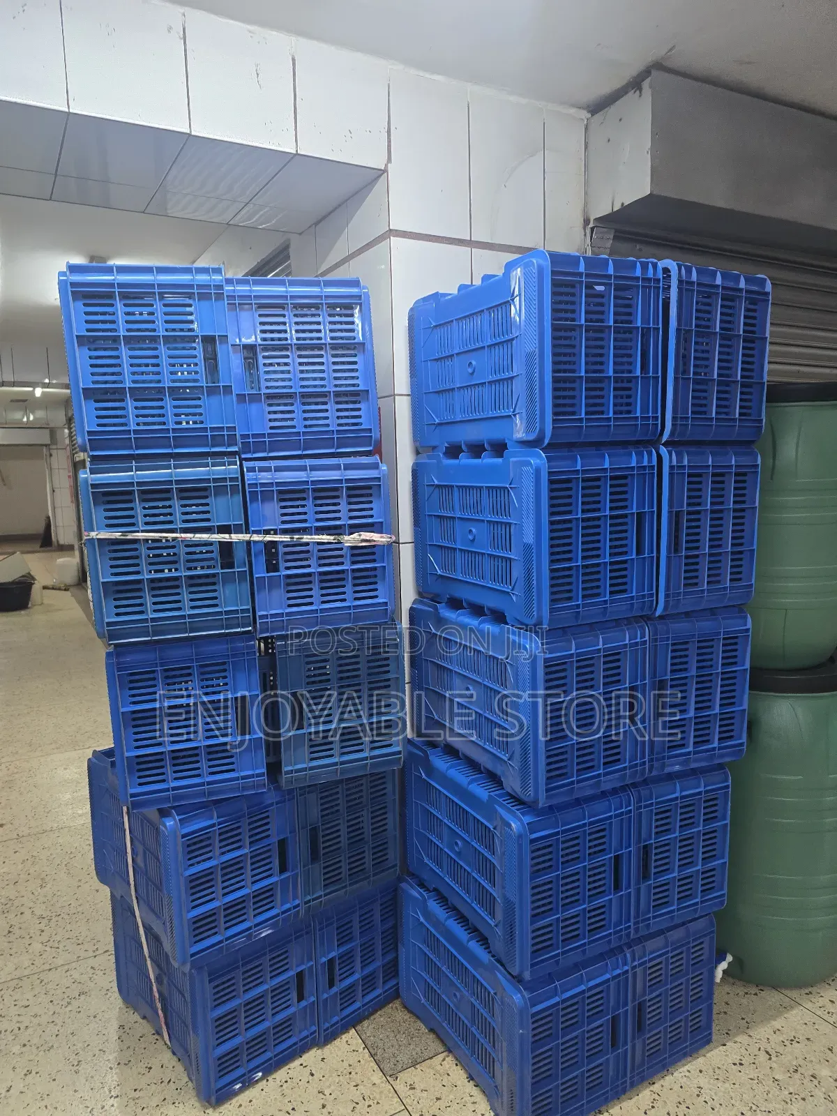 Stored Plastic Crates Plastic Crates
