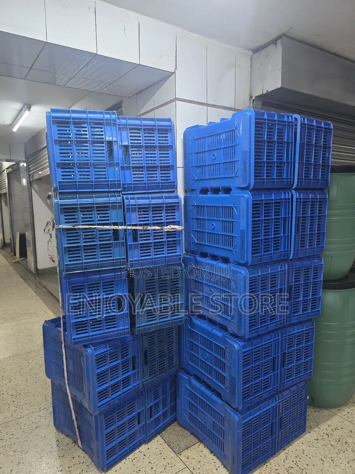 Stored Plastic Crates Plastic Crates