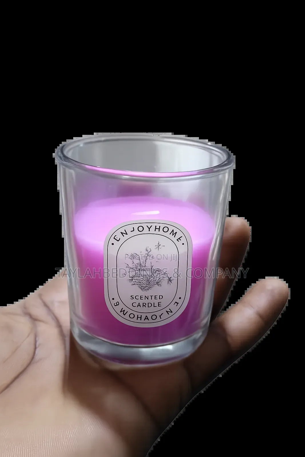 Luxury Home Decorative Aromatic Color Glass Jar Soy Wax Scented Candle