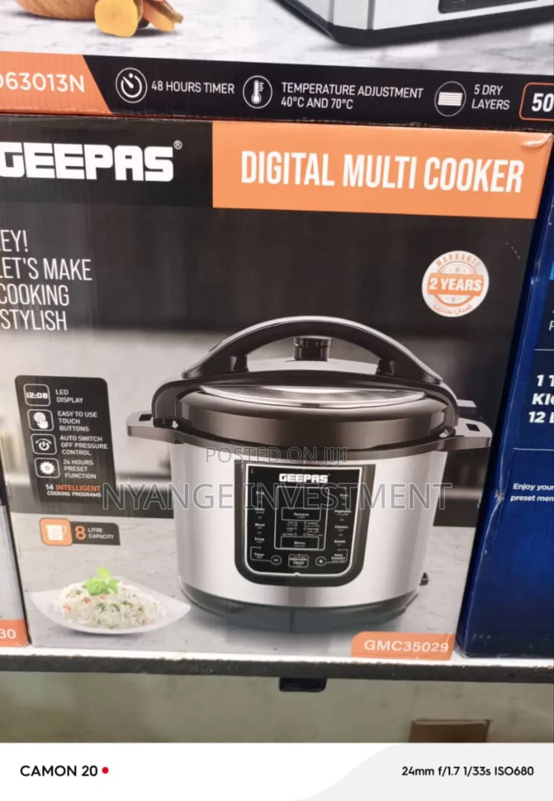 Digital Multi Pressure Cooker. Geepas Pressure Cooker 8l