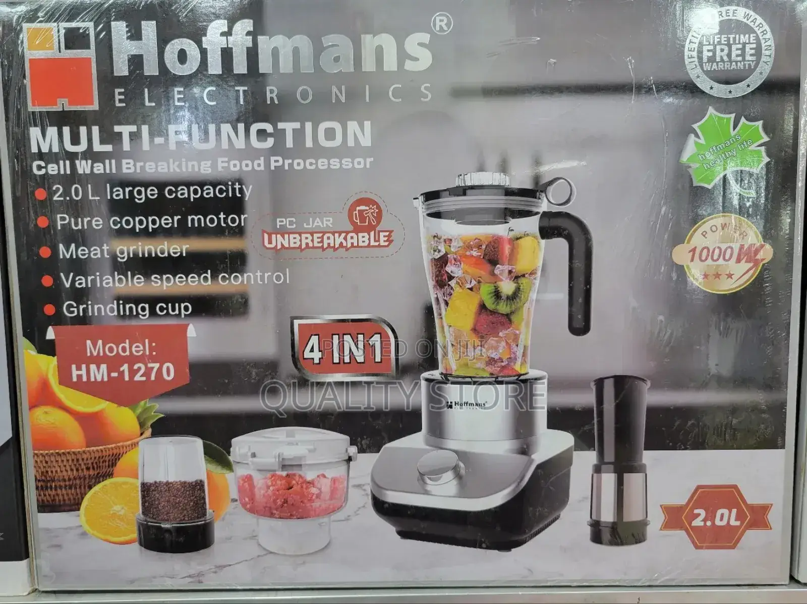 Hoffmans 4 in 1 Multifunctional Food Processor Hm-1270