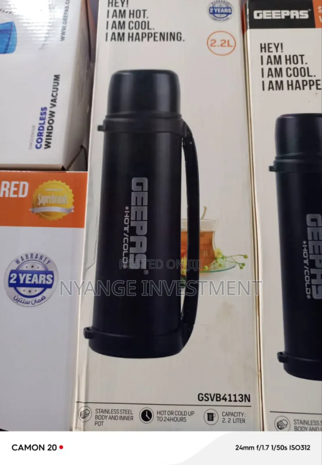 2.2l Thermo Flask. Geepas Thermo Flask
