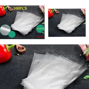30cm X 20cm Vacuum Sealer Bags for Food Storage (100 Pieces) - Clear