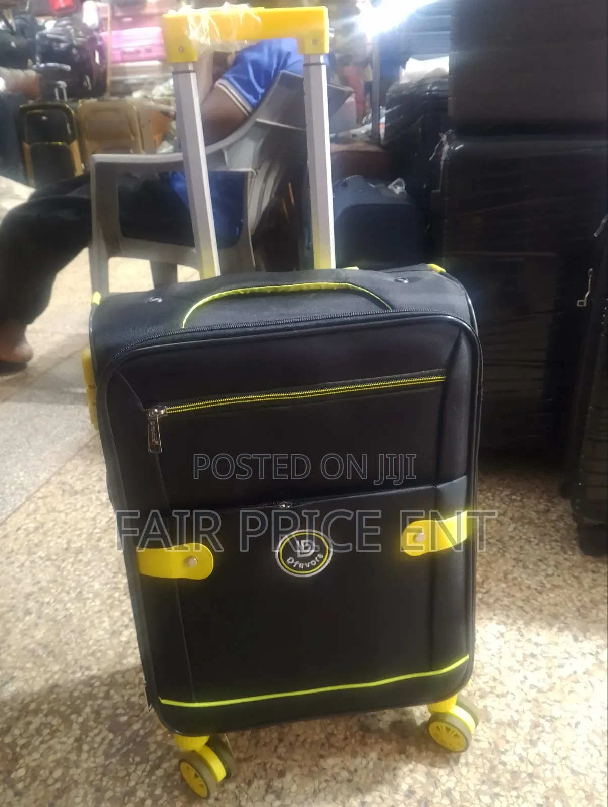 Original Cloth Suitcases. Small Size .( Black)