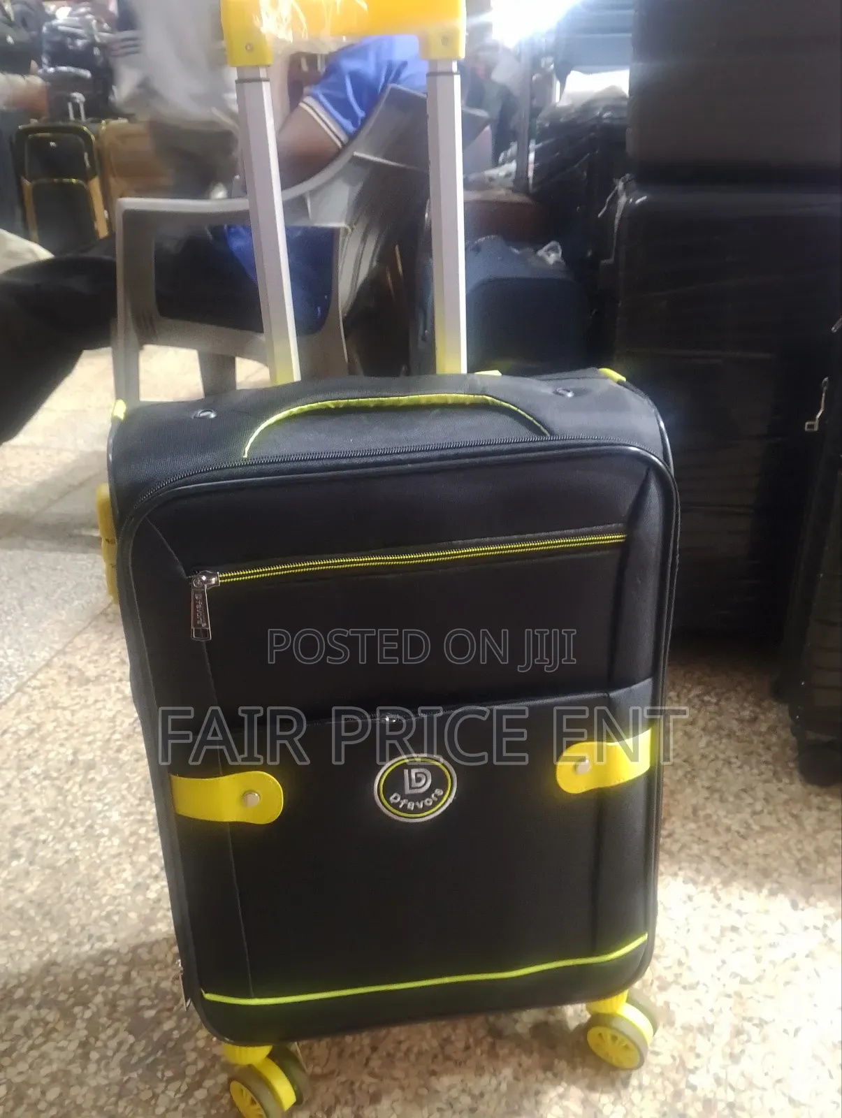 Original Cloth Suitcases. Small Size .( Black)