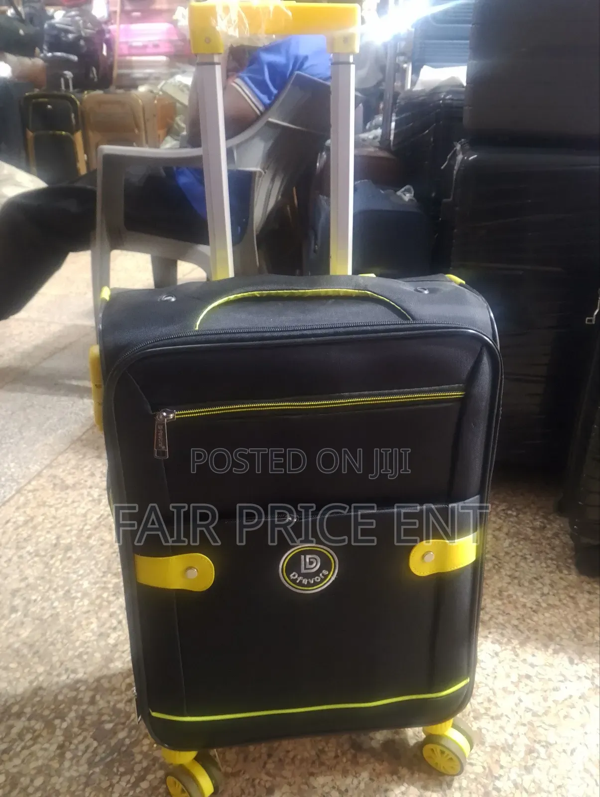 Original Cloth Suitcases. Small Size .( Black)
