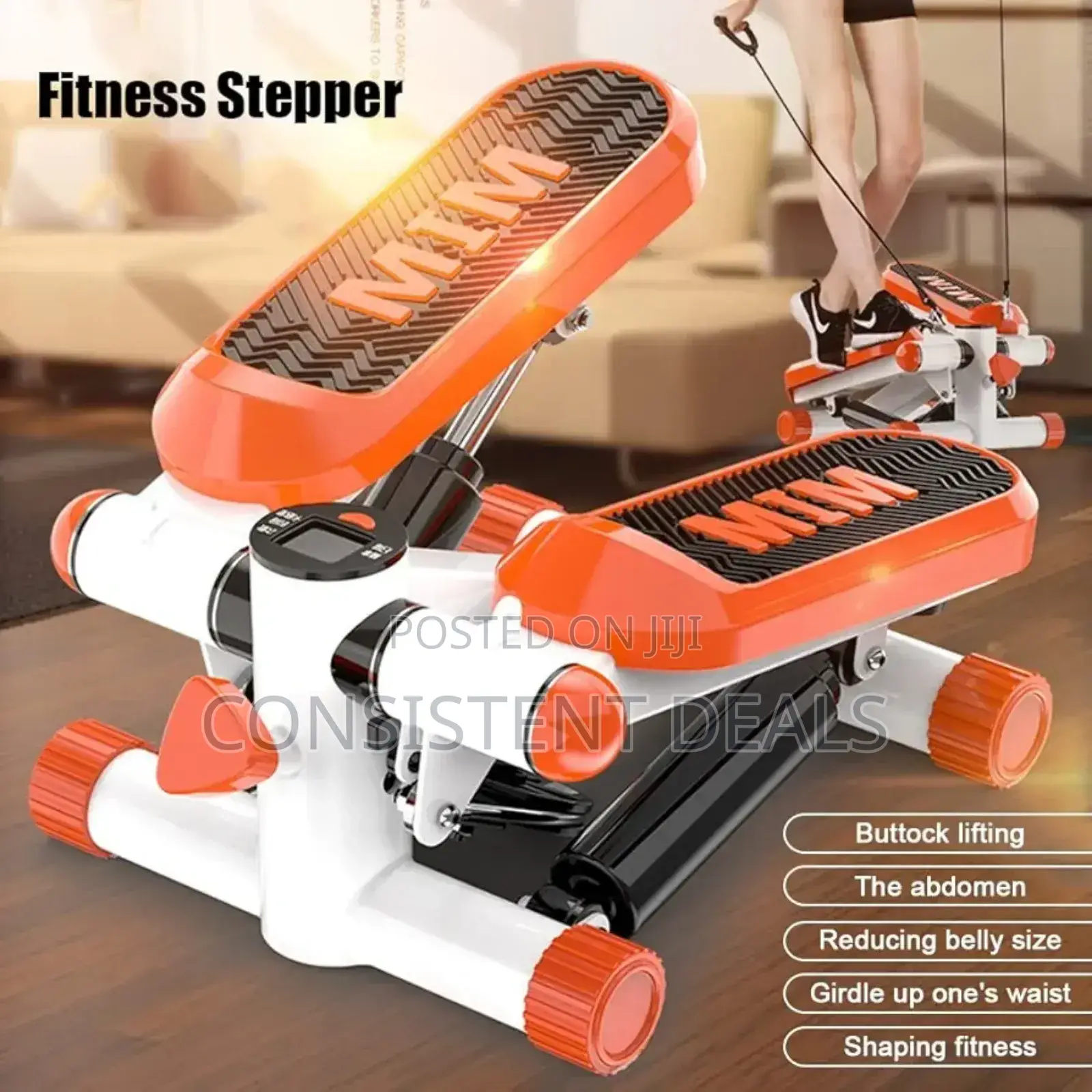 Fitness Exercise Stepping Machine, Portable Mini Stair Stepper
