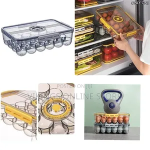 Sealed Clear Egg Storage Container for Refrigerator - Clear