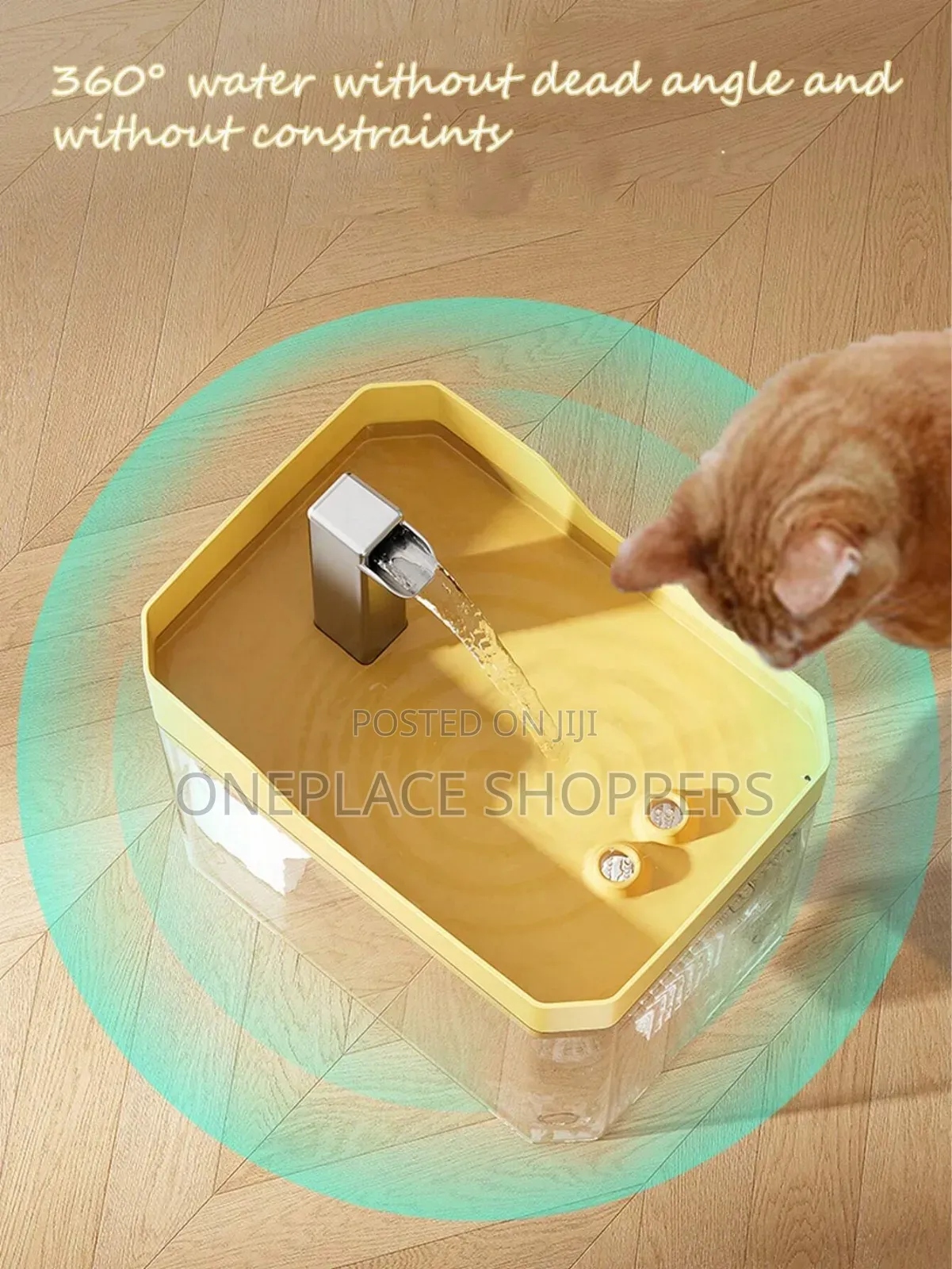 Cat Water Fountain Auto Filter Usb Pet Drinking Dispenser Live Water
