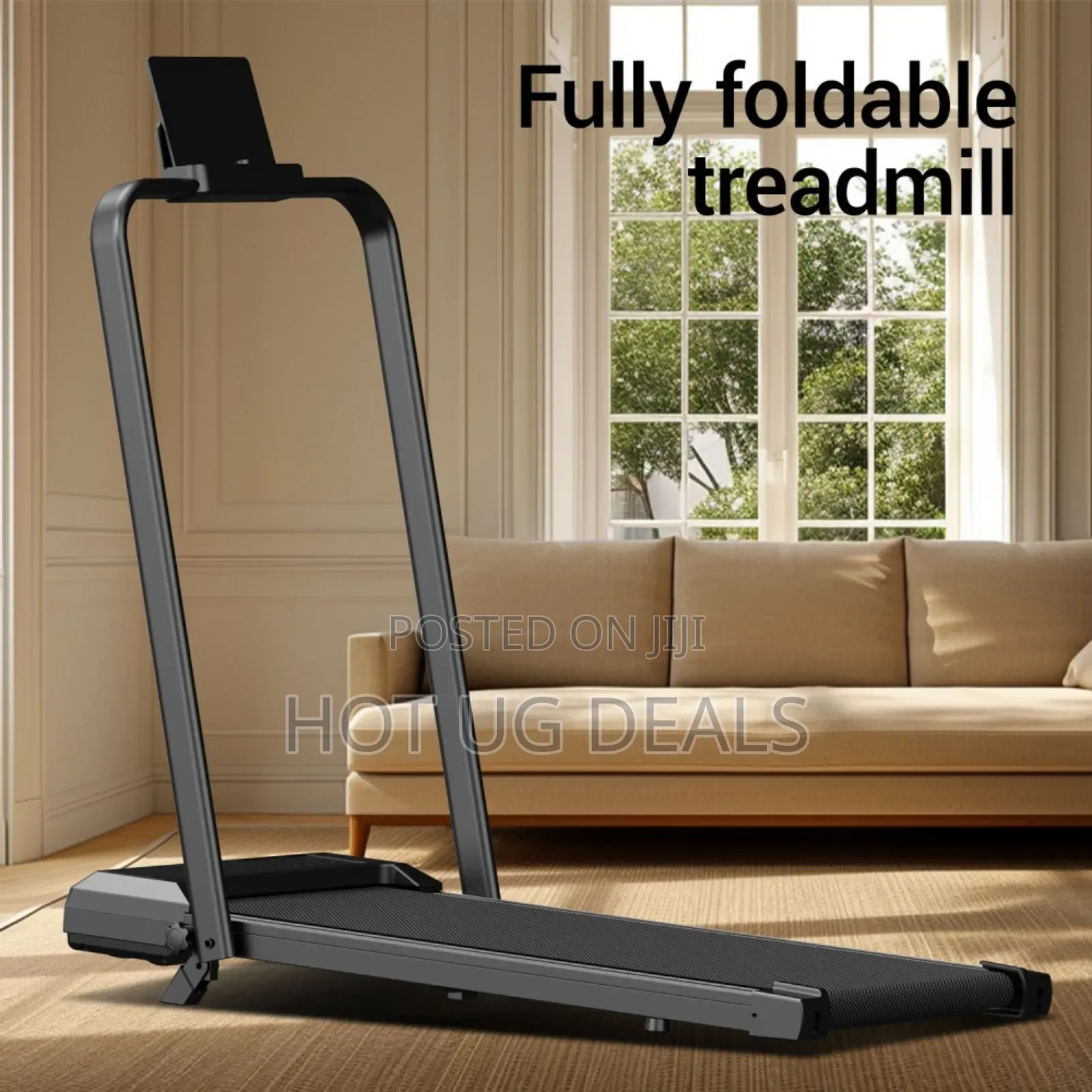 Electric Treadmill/Walking Pad For Domestic Use - Gray And Black